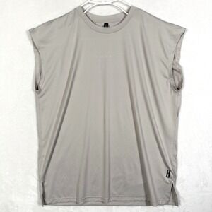 ASRV Relentless Pursuit Sleeveless Training Shirt Light Gray Mens Large DSG-0663